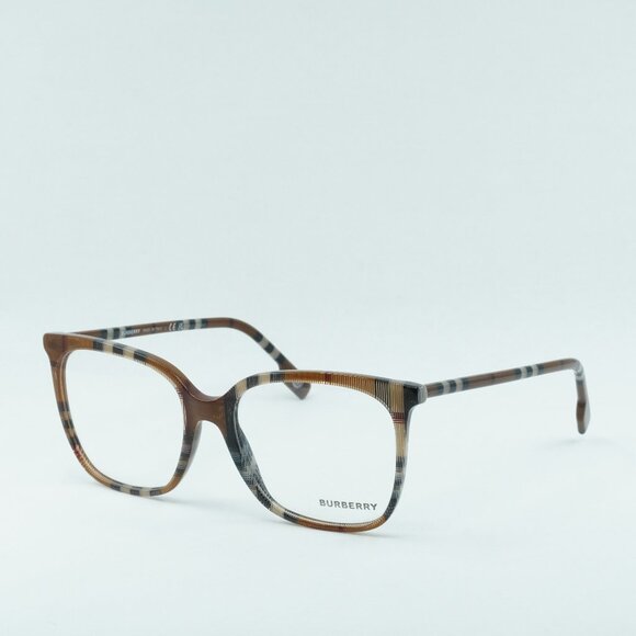 🕶️ New Burberry BE2367 3966 Eyeglasses - Check Brown Frame 54mm - Picture 1 of 10